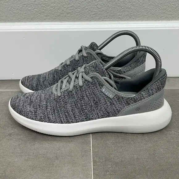 Kizik Madrid Eco Knit Mens 6.5/Womens 8 Gray Hands Free Comfort Sneaker Shoes - Picture 3 of 7